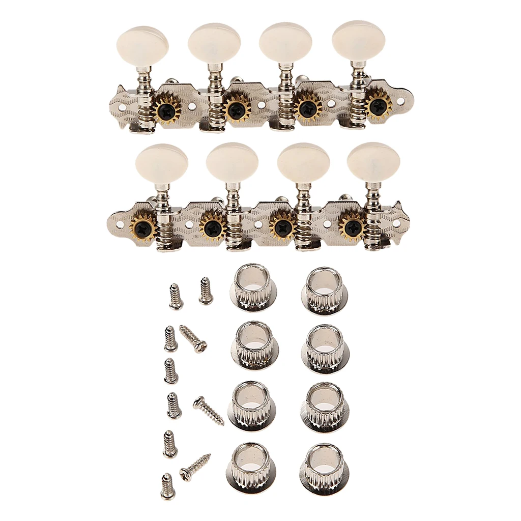 2pcs R+L Mandolin Parts Tuning Pegs Keys Tuners String Machine Heads Set