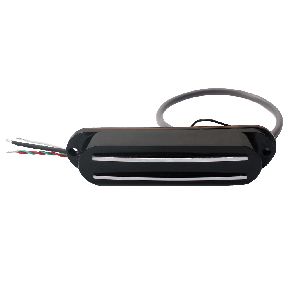 Prewired Dual Hot Rails Pickup Black Cover for Electric Guitars Replacement Part DIY