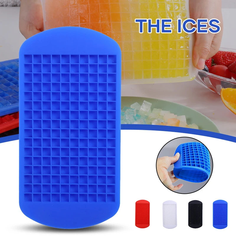 160 Grids Frozen Cubes Silicone Mini Small DIY Ice Cube Tray Ice Maker Mold 