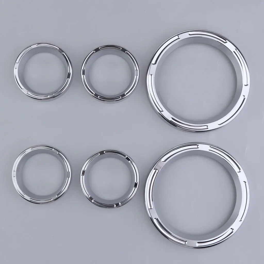 4 Inch Speedometer 2 Inch Gauge Burst Bezel Kit for 1996-2013  / / Road Glide &Trike