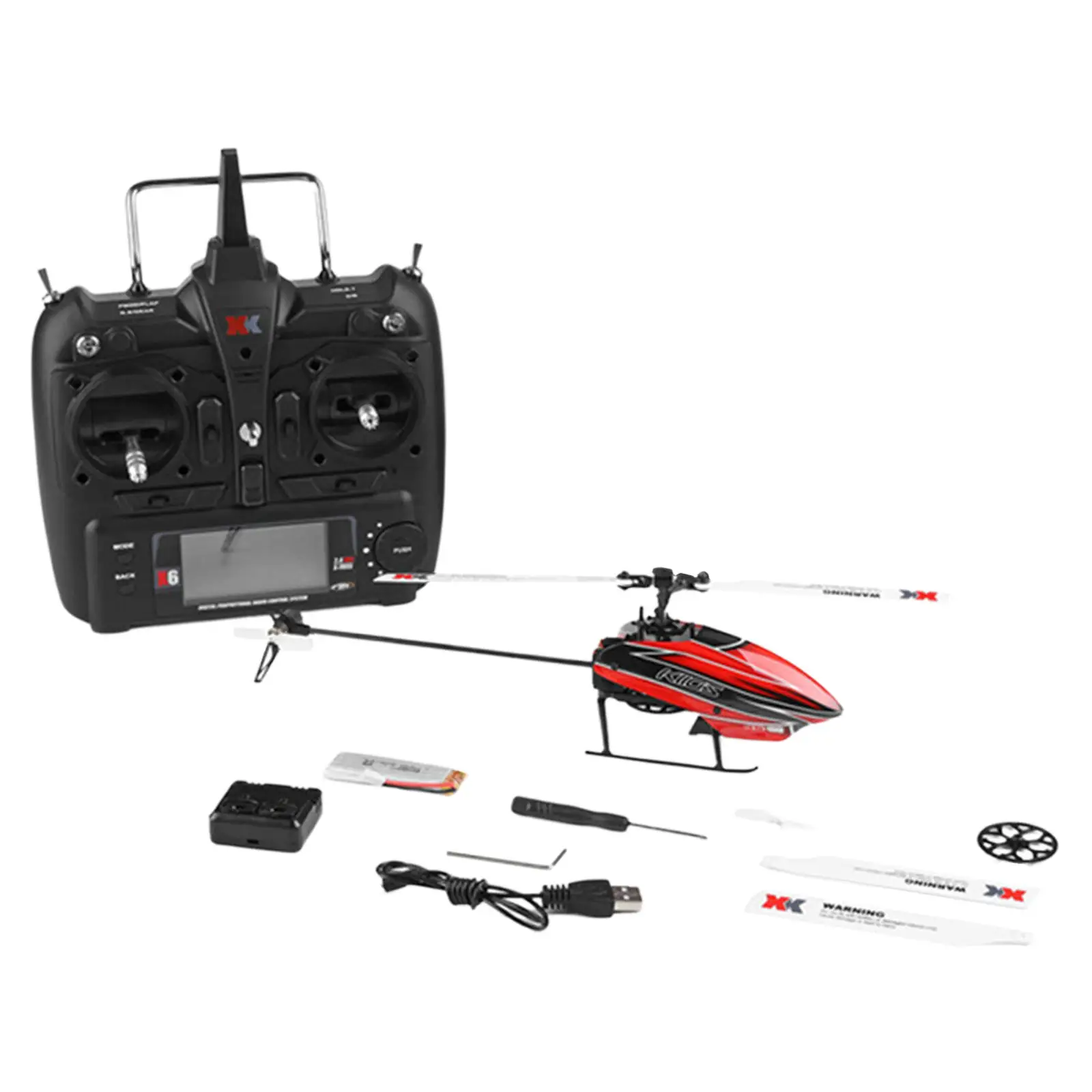 XK K110S Remote Control Helicopter with Gyro Brushless Motor 6G System 2.4G RC Airplane for Outdoor Beginners Kids Girls Boys