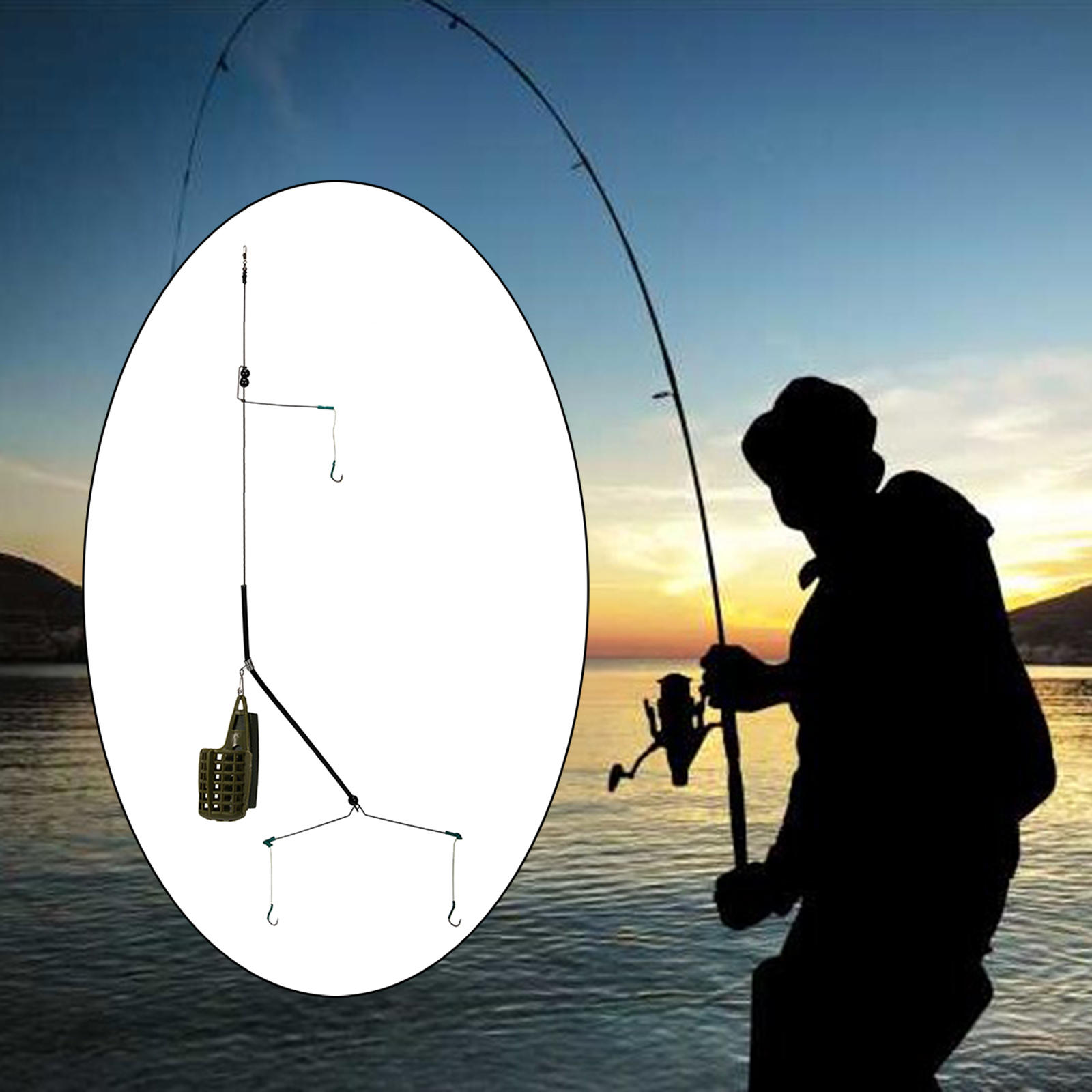 Inline Method Feeders Set with Quick Release Moulds for Carp Fishing Bait Holder Tool