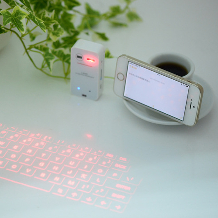 de bluetooth teclado a laser sem fio