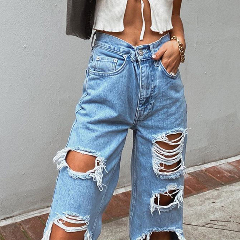 Sexy Ripped Jeans Beggar Women Big 