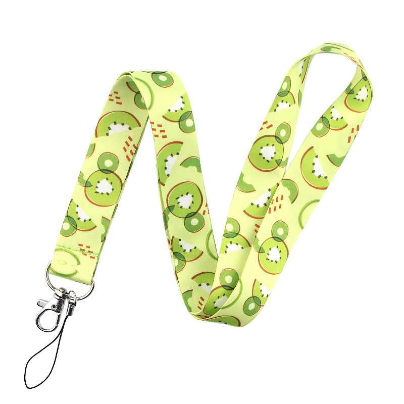 Berühmte frische Früchte Lanyard Schlüsselanhänger ID Karte Pass Gym Handy USB Abzeichen Schlüsselanhänger Halter Umhängebänder – Detail 5