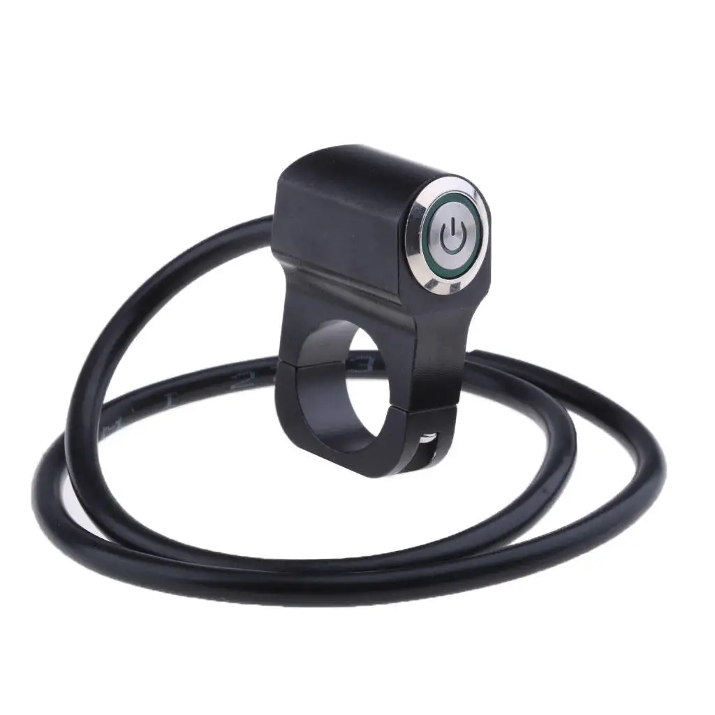 Motorcycle 25mm/1` Handlebar Headlight Switch and Wires Waterproof On/Off