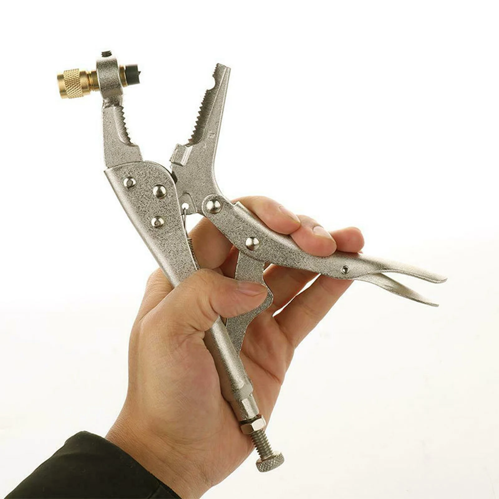 Sturdy Air Conditioner  Recovery Locking Plier Clamp Hand Tool