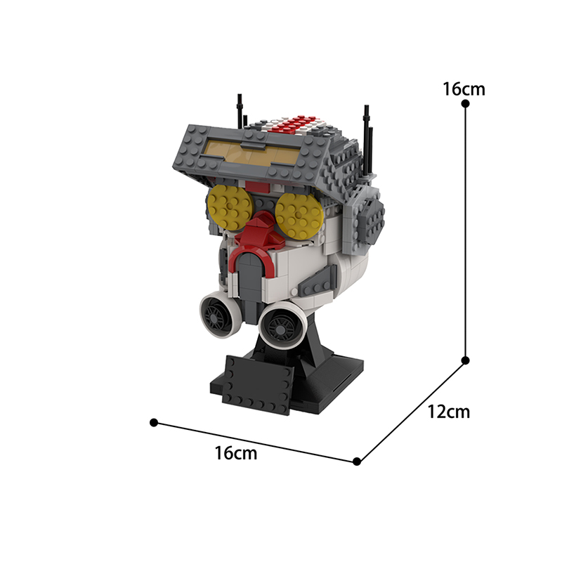 MOC For Manda Space War Black Helmet Statue Building Blocks Kit Simulation Hero Head Bricks Idea Toys For Children Birthday Gift 10 H919709579b0a4362afbac7f280932ef3M
