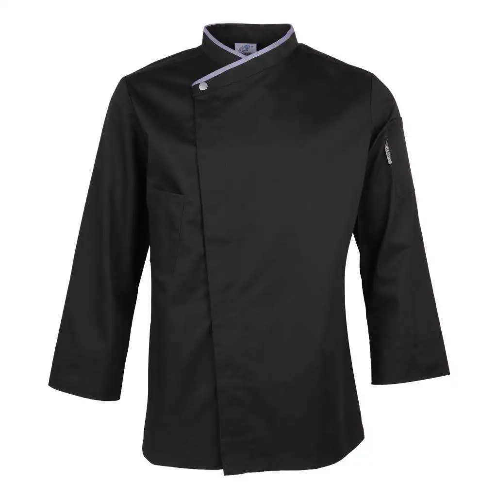 Unisex Chef Coat Long Sleeved Hotel Restaurant Staff Cooker Workwear Apparel