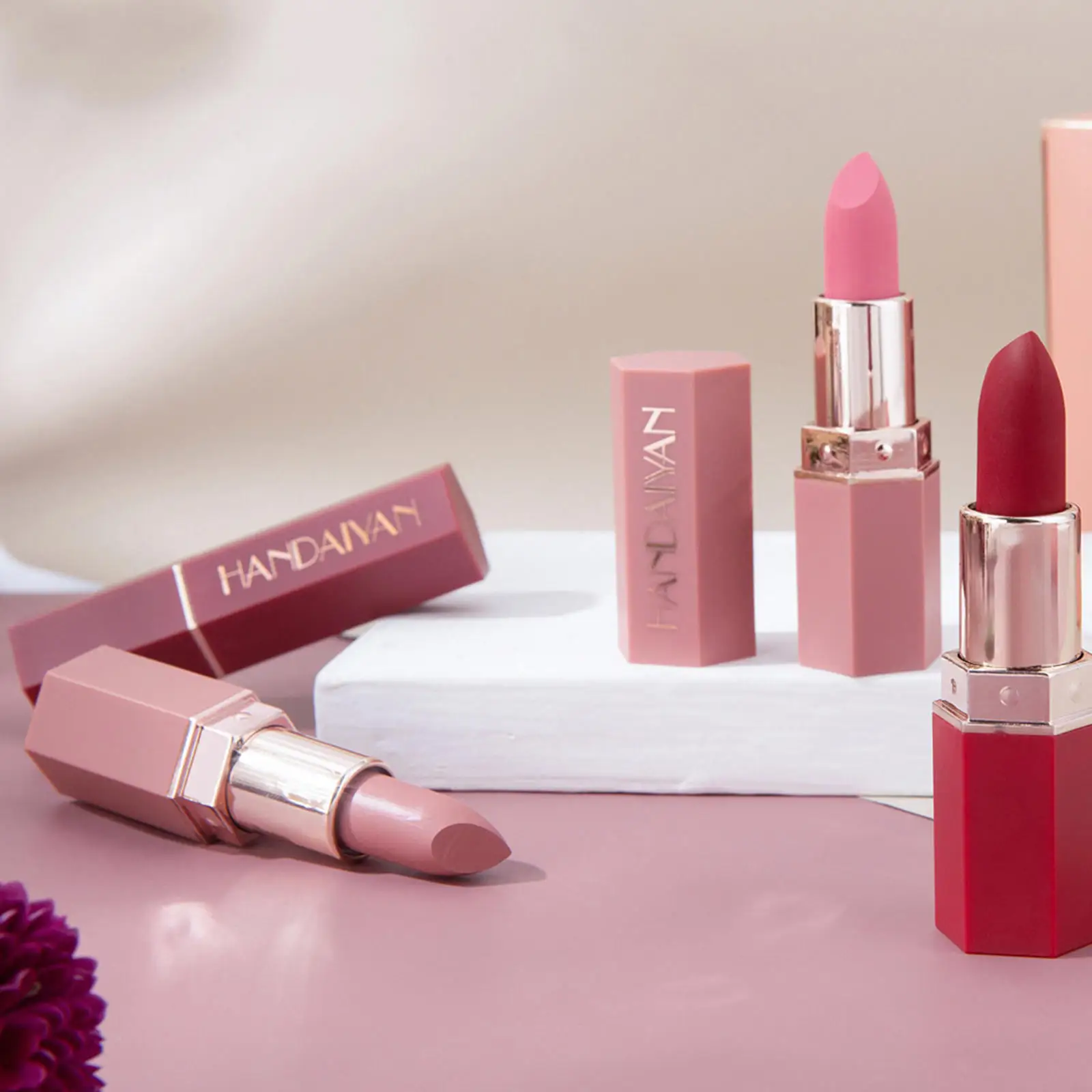 Velvet Matte Lipsticks Pigmented Lip Makeup Waterproof Gifts Women Girls
