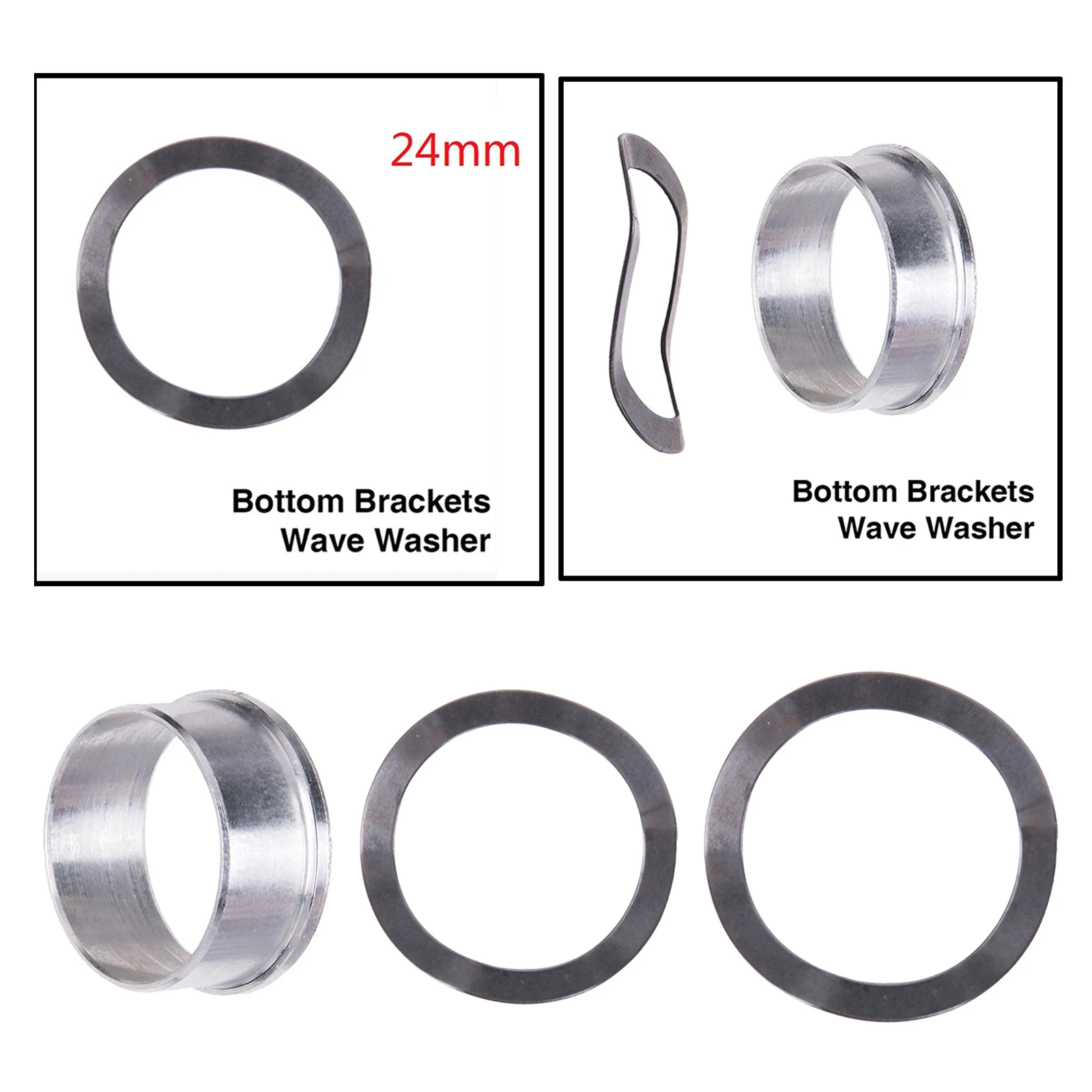 Mountain Bike Bottom Bracket GXP Adapter Washer 24 22mm Bicycle Accessories