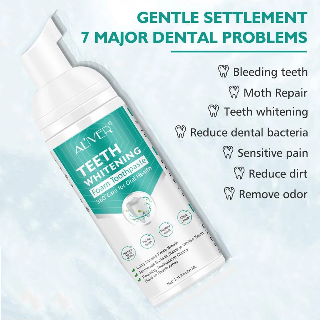 Whitening Teeth Cleaning Foam Teeth Cleaning Mousse Fresh Breath Remove Dents and Smoke Teeth Oral Health Care Tools Whitening Teeth Cleaning Foam Teeth Cleaning Mousse Fresh Breath Remove Dents and Smoke Teeth Oral Health Care Tools