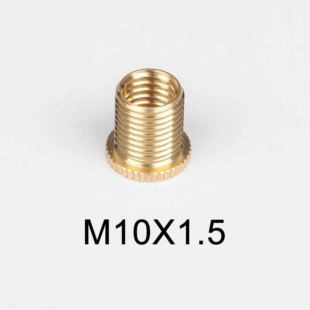 5pcs Aluminum Alloy Gear  Knob Thread Adapter Nuts Insert Set M10x1.5