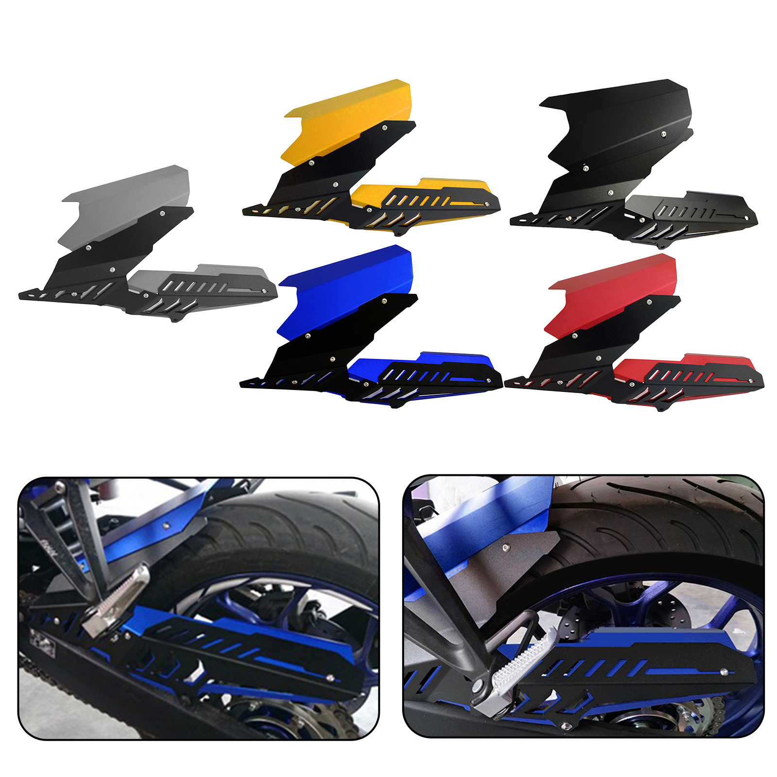 CNC Aluminium Alloy Rear  Mudguard Chain Guard Cover for YAMAHA MT03 R3 R25 2013-2020