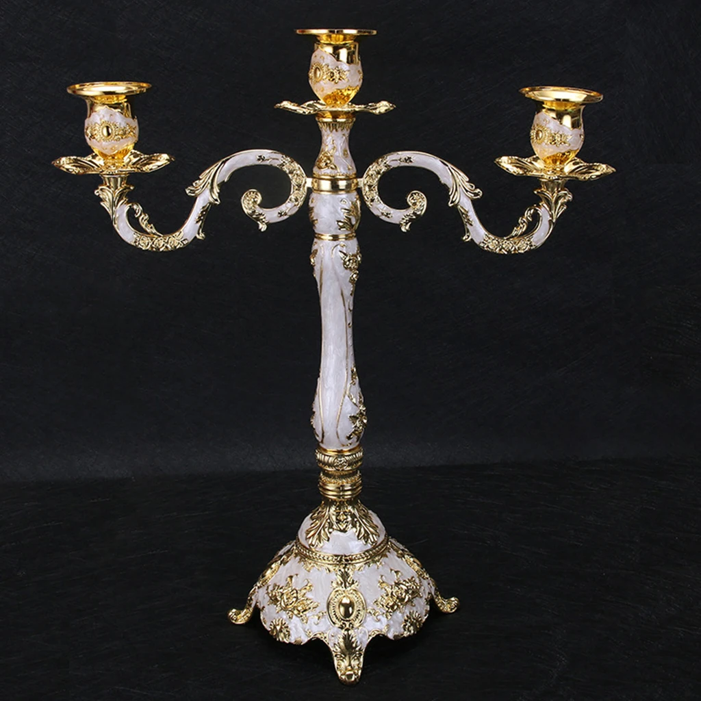 European Style Candlestick Party Wedding Candle Holder Dining Table Buffet Centerpiece Church Romantic Candelabrum Candelabra