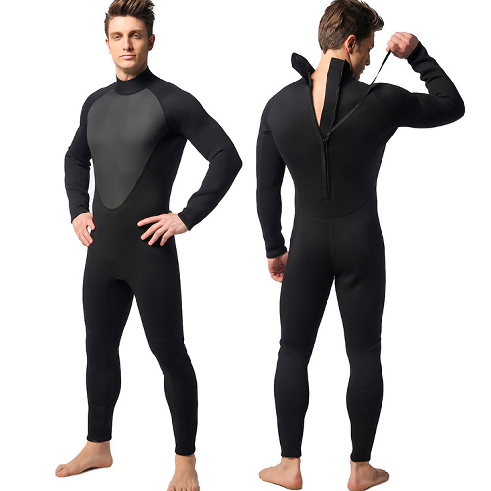 Men 3mm Neoprene Full Body WetSuit Elastic Diving Scuba Surf Warm Wet Suit S-XXL