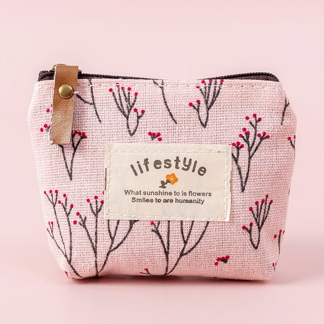 Little fresh pastoral flower mini bag modeling coin purse cute fashion key  bag small backpack storage bag TO-010015