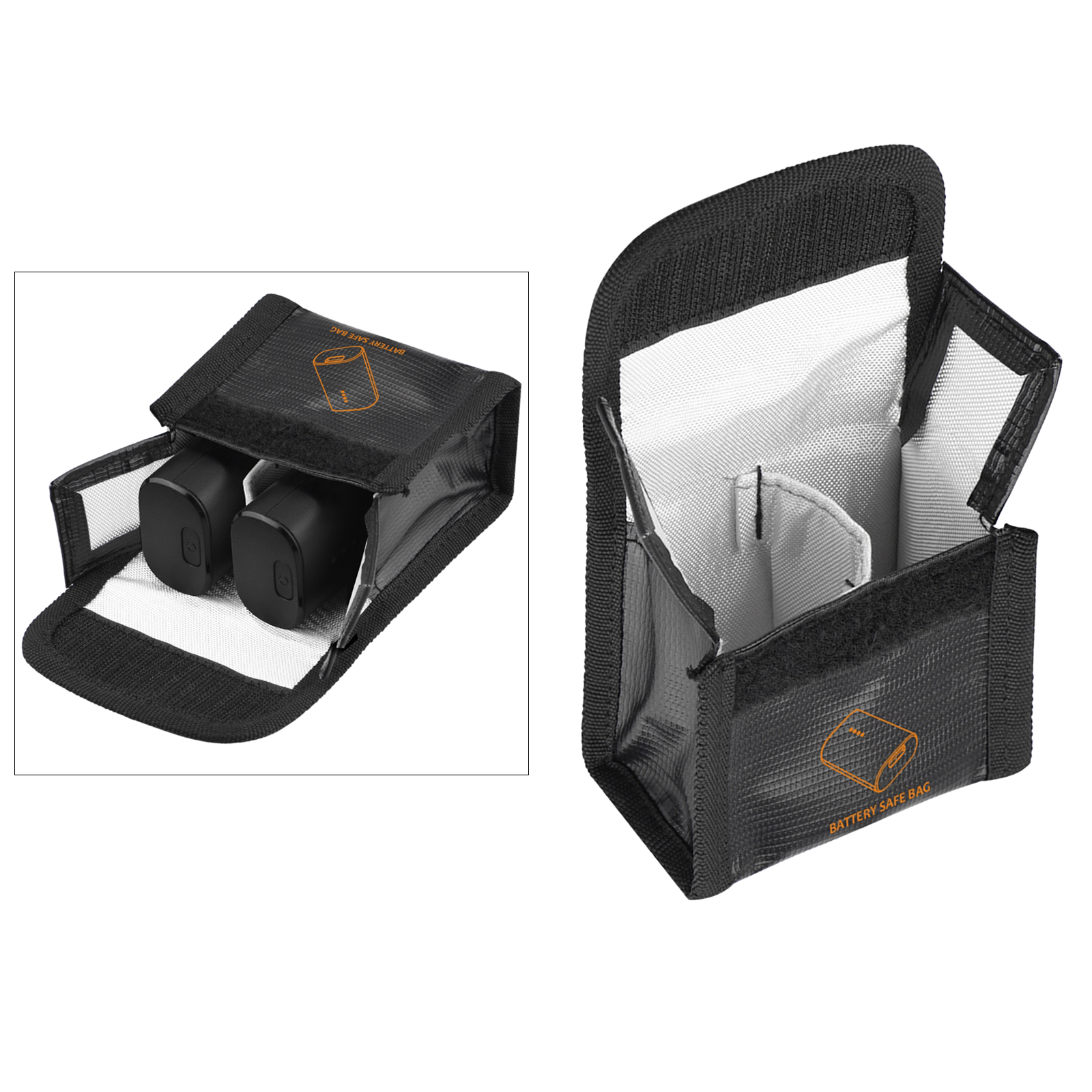 (9x11.3x5cm Mini Fireproof Waterproof Explosion-Proof Portable Battery Safety Bag Charge Sack for DJI FPV Racing Drones