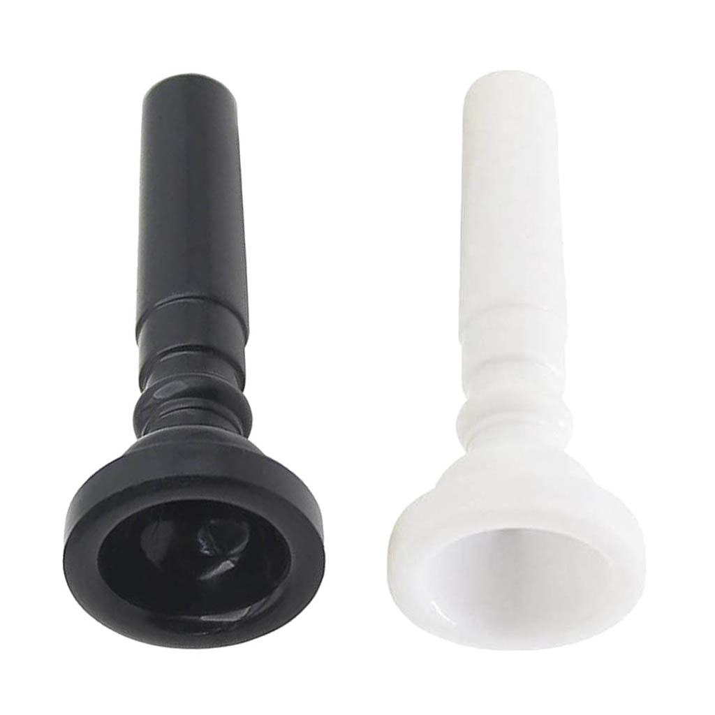 ABS Plastic Trumpet Mouthpiece for Brass Woodwind Instrument Parts Black