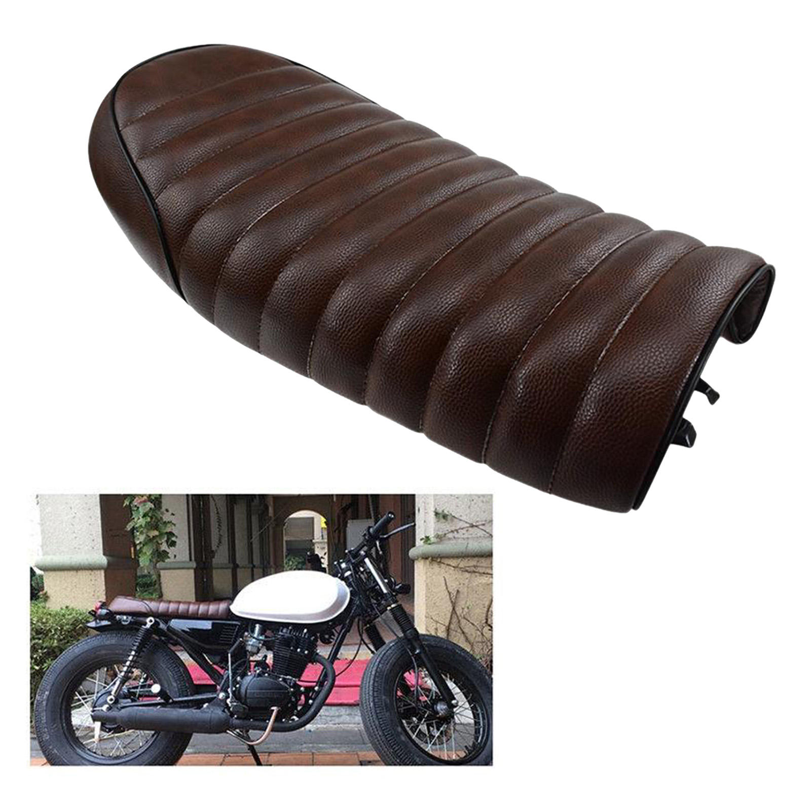 Universal Motorcycle Cafe Racer Seat Custom Flat Seat Cushion for SUZUKI GS GSX X6 TU Series