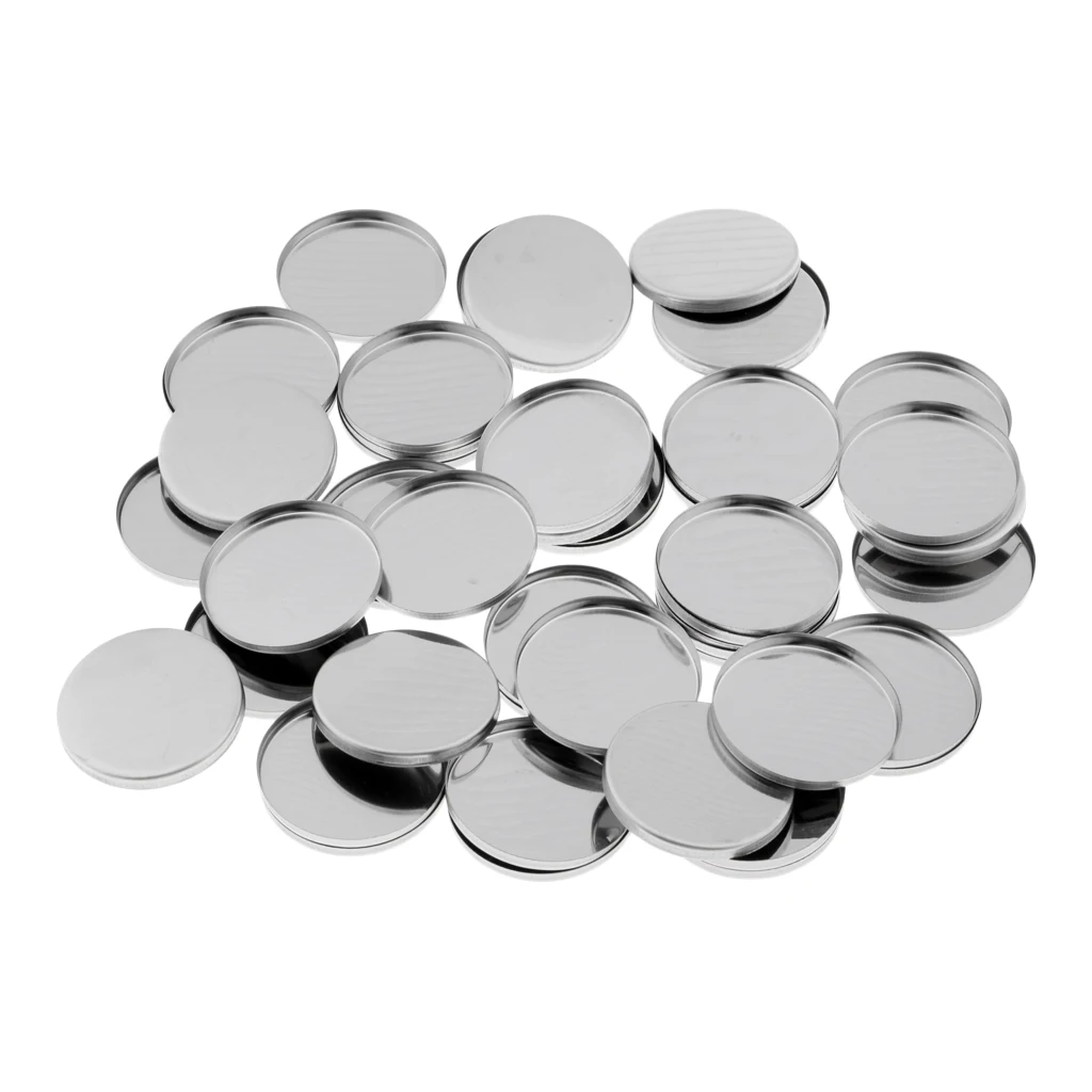 36mm Empty Metal Tin DIY Palette Press Pans For Magnetic Eyeshadow Palettes