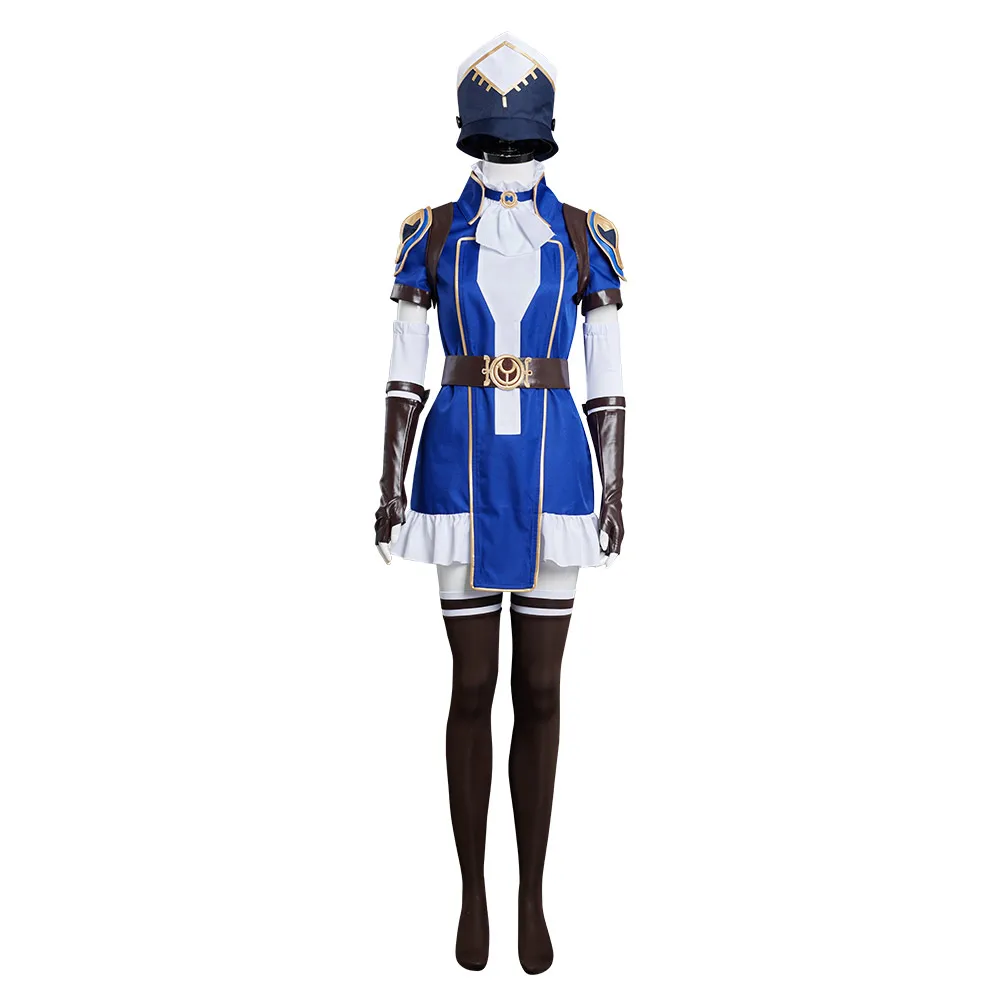 plus size halloween costumes Arcane: LOL - Caitlyn the Sheriff of Piltover Cosplay Costume Outfits Halloween Carnival Suit sexy police woman costume