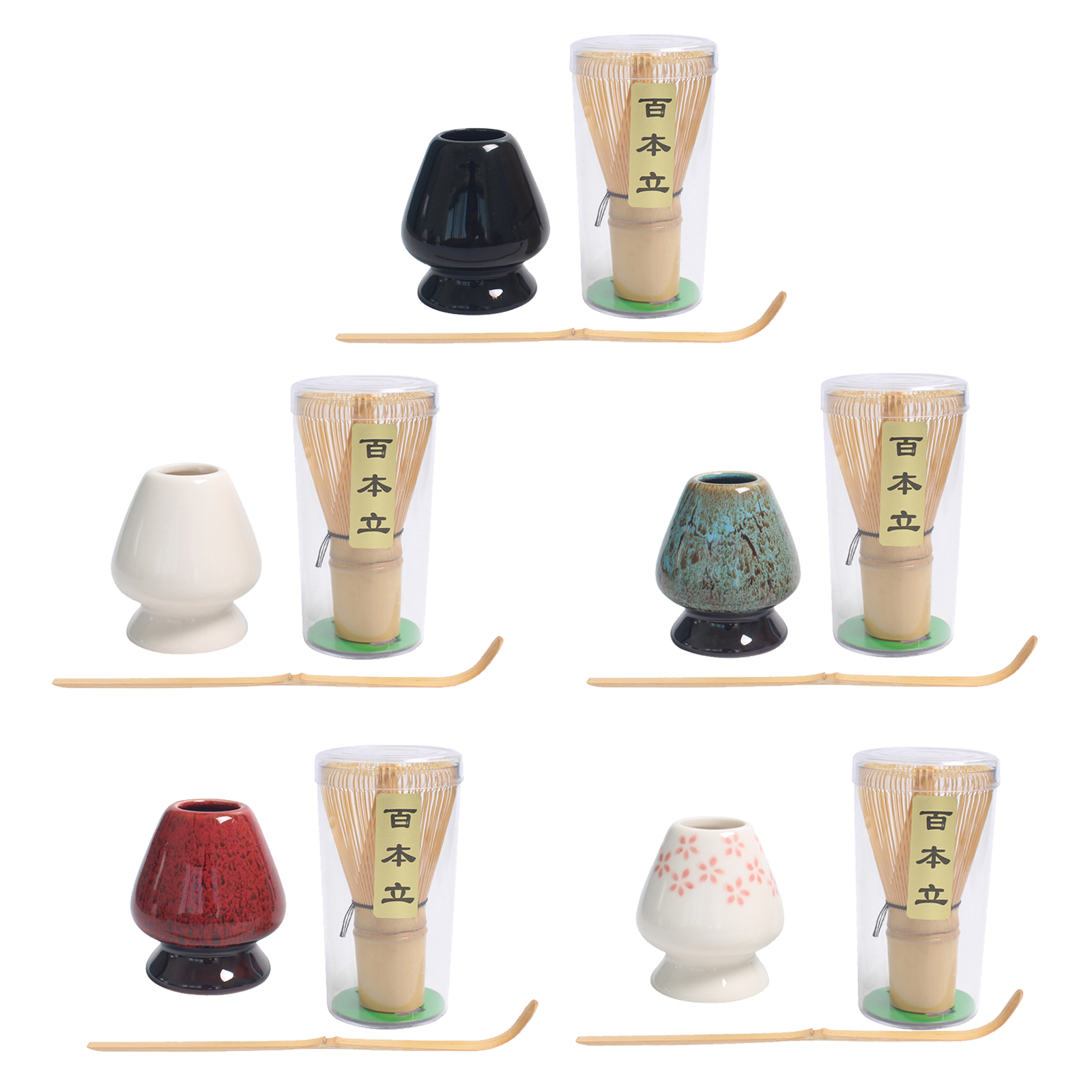 Japanese Style Matcha Tea Whisk Set Bamboo Tea Scoop Gift for Tea Lovers
