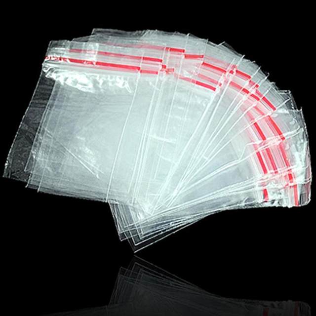 100Pcs sacchetti richiudibili con chiusura a Zip Mini cerniera