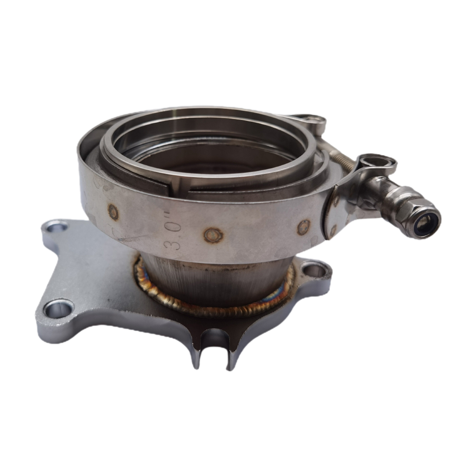 T3 T3/T4 5 Turbo Downpipe Exhaust Flange to 3in V-Band Conversion Adaptor