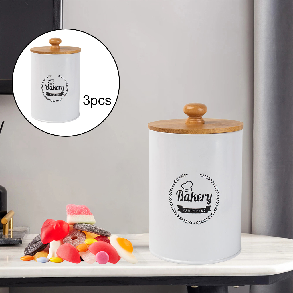 Canisters Set of 3 Onions Garlic Container Storage Bins Metal Box Kitchen Organizer