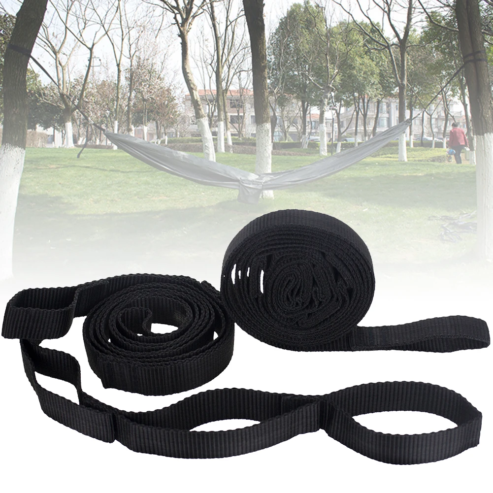 2Pcs 200cm Outdoor Tied Rope Portable Tree Hanging Adjustable Park Yoga Aerial Accessories Hammock Strap Camping Garden Hiking