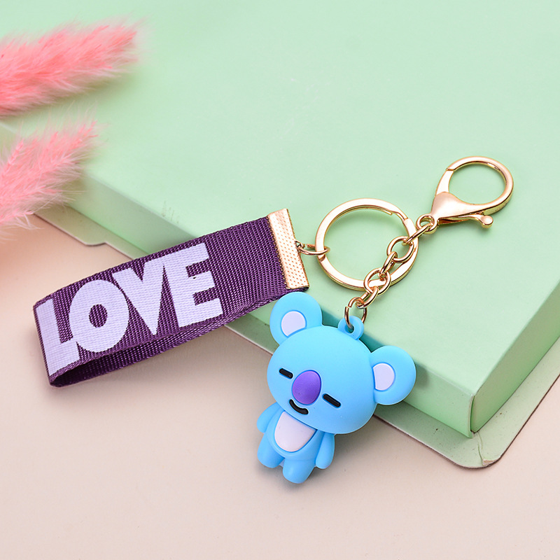 Key Chain Fashion Handbags Accessories Popular Car Accessories Korean Style Originality Lovely Cartoon Wholesale Men Women