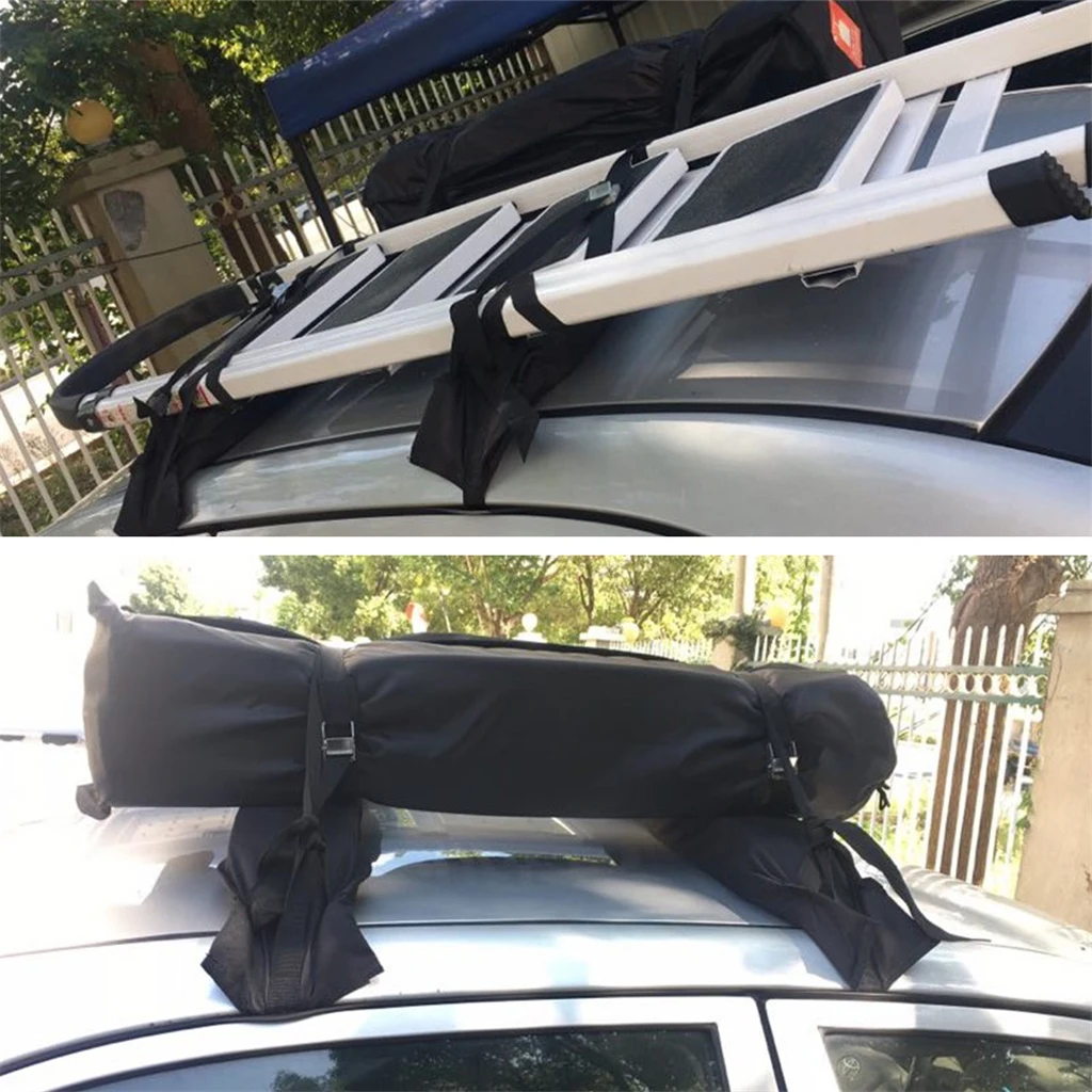 2-pack Foldable Automobile Soft Roof Top Cross paddleboard Luggage Carrier