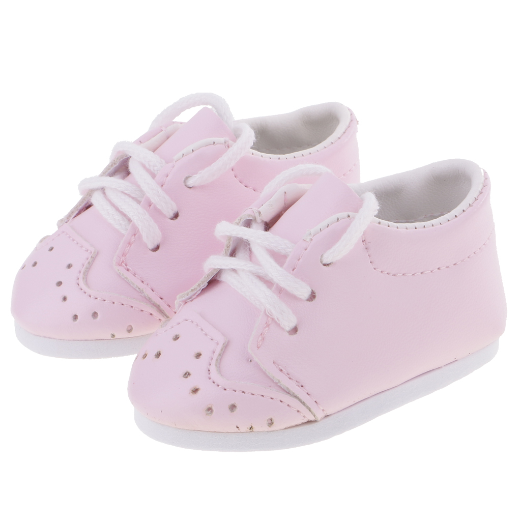 Stylish Leather Shoelaces Shoes Sneakers for 18