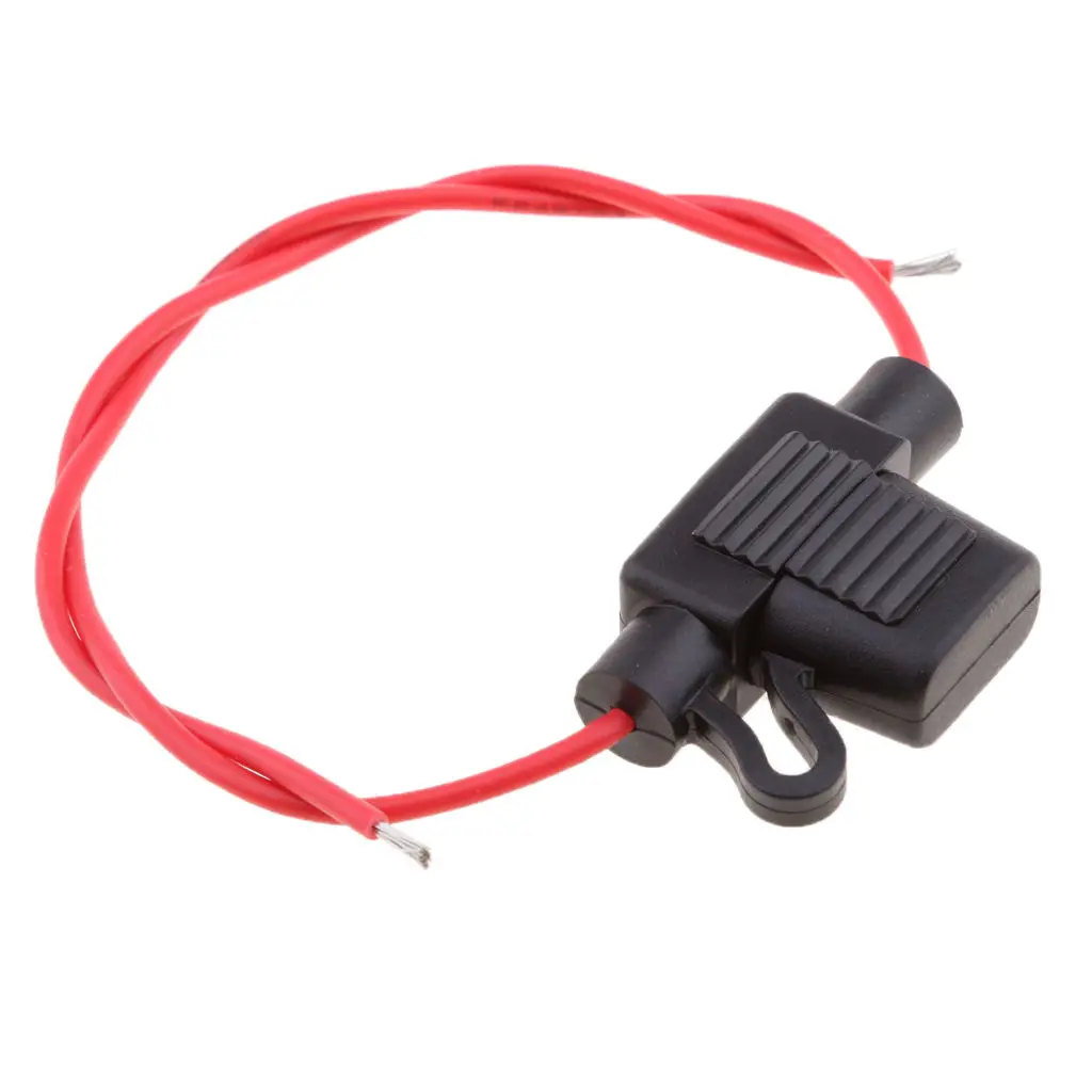 5 Pcs/Set Car Blade Fuse Holders With Wire Car Fuses 18 AWG ATM/APM Blade Inline Fuse Holder For Car Boat Truck RV Etc