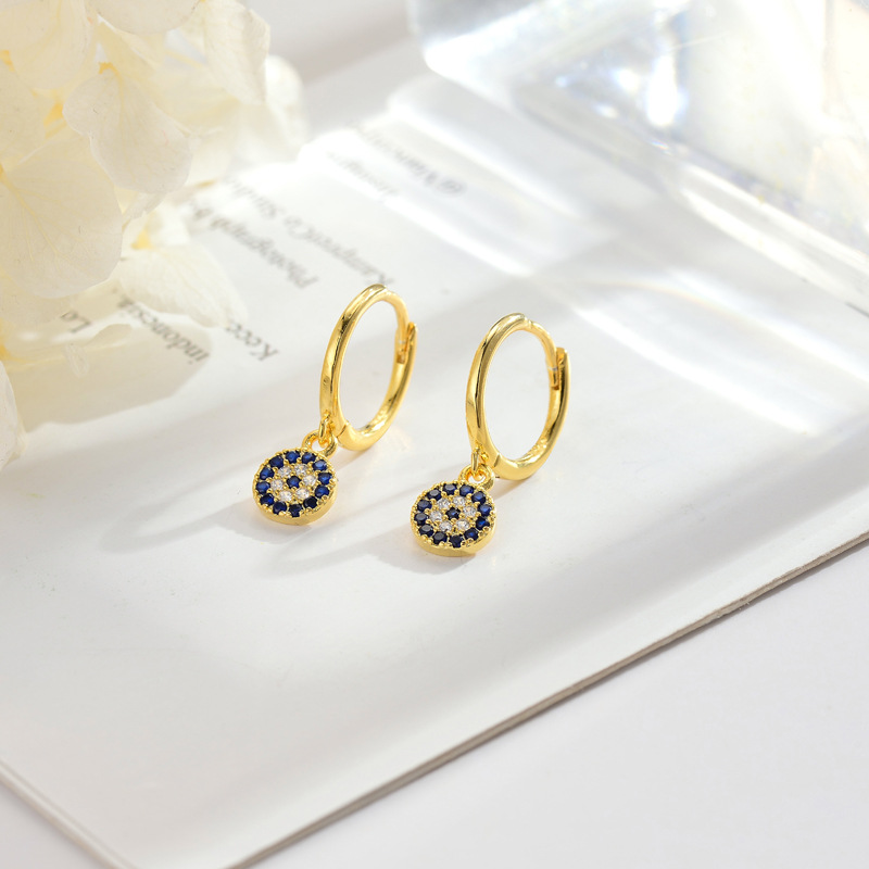 REETI Creolen aus 925er-Sterlingsilber mit glänzenden kubischen Zirkonen, Ohrschmuck für Frauen, Party-Geschenke – Detail 5