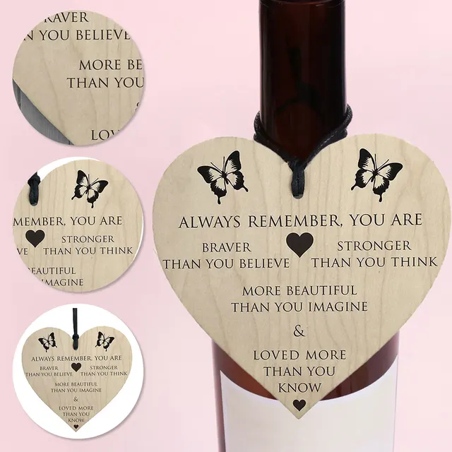 Always remember you are braver wood signs with quotes, birthday presents  for friends, positive gifts inspirational plaques uplifting for women