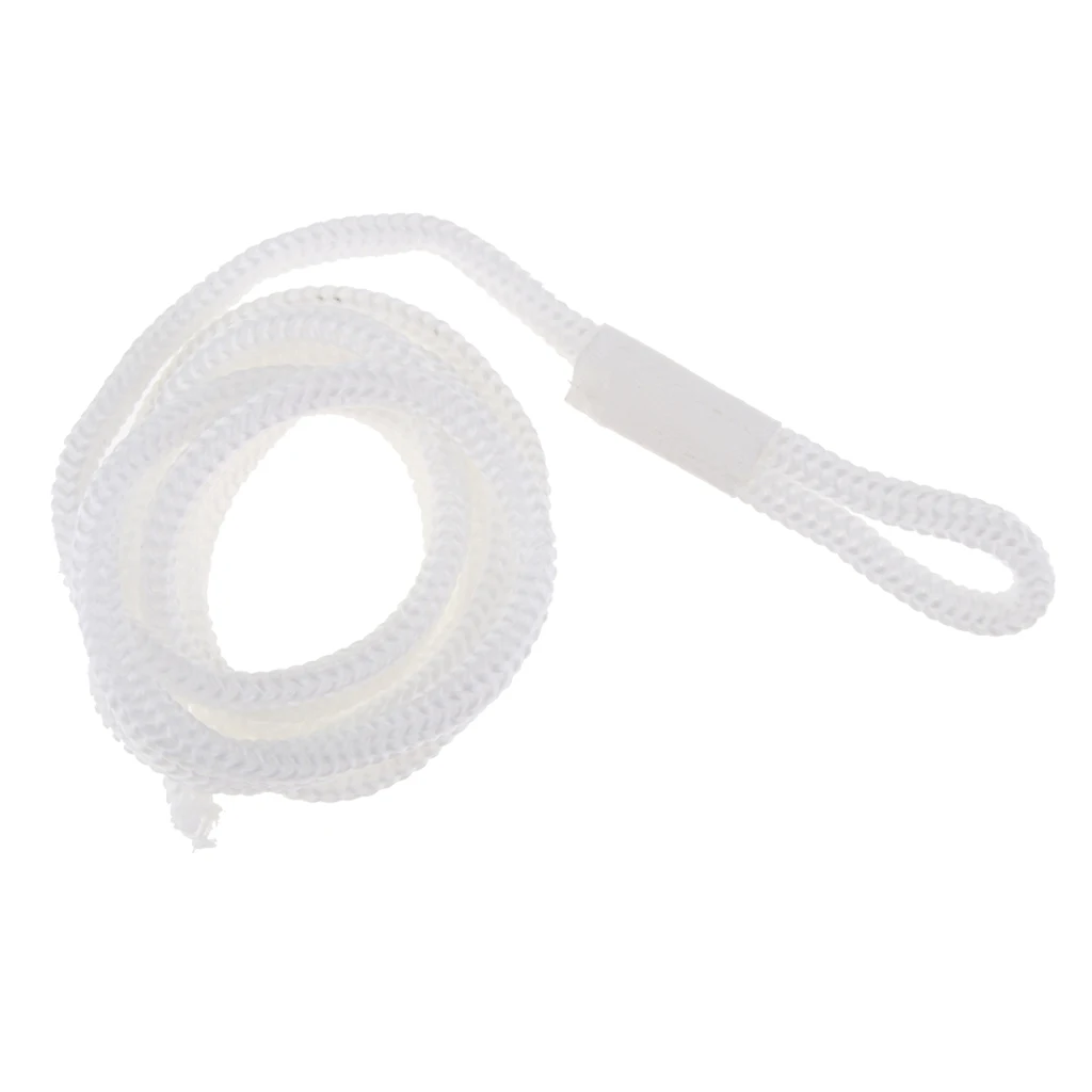 White Double Braid 1/4 INCH X 5 FT Boat BUMPER FENDER LINES Marine Docking Rope  Strength and Flexibility