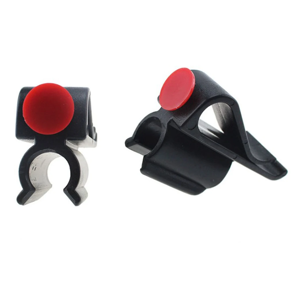 2pcs Golf Bag Clip On Putter Clamp Holder with Red Ball Maks Organizer Caddy Golf Putter Stand Attachment
