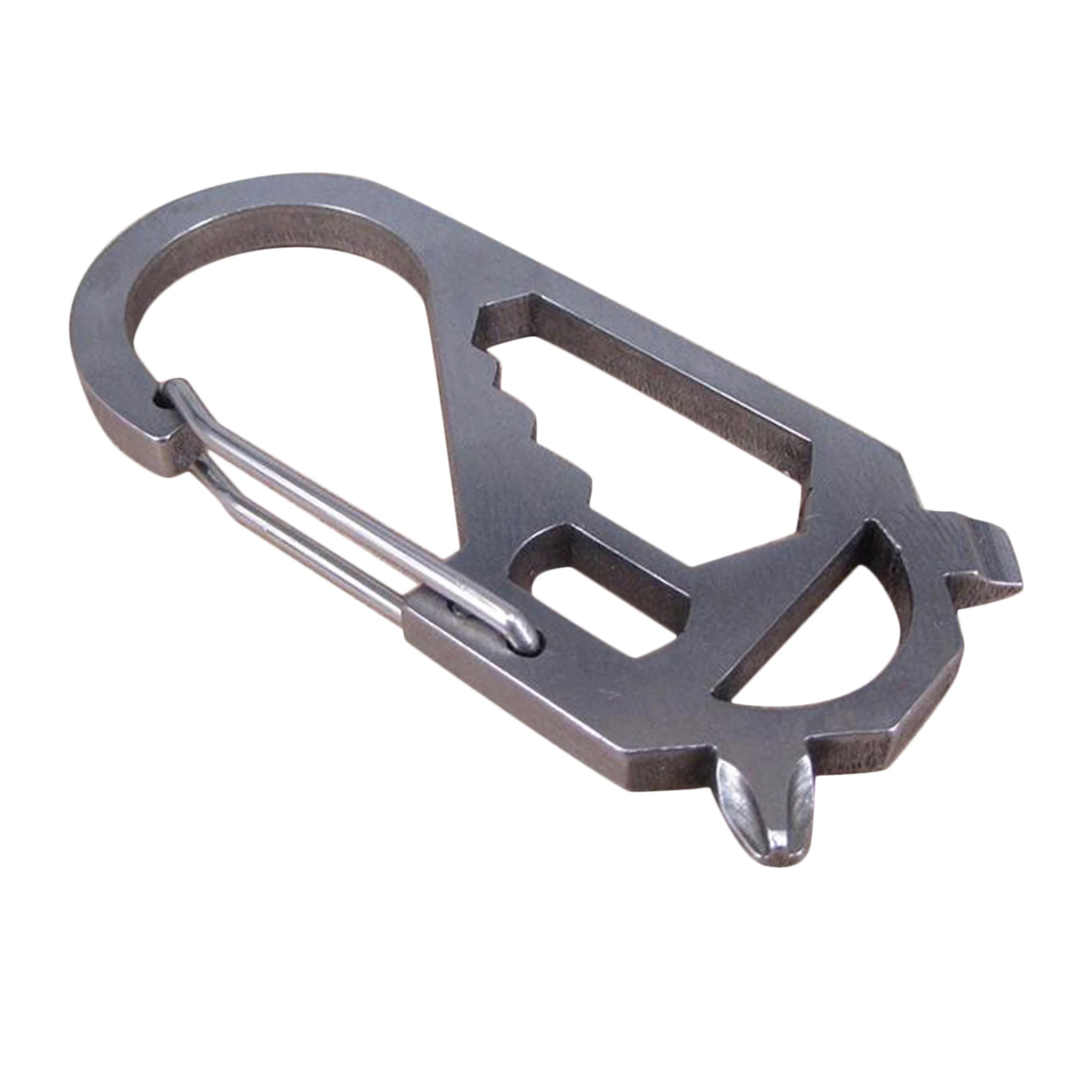 Stainless Steel NonLocking Carabiner Ring Hook for Climbing Caving Clip Buckle