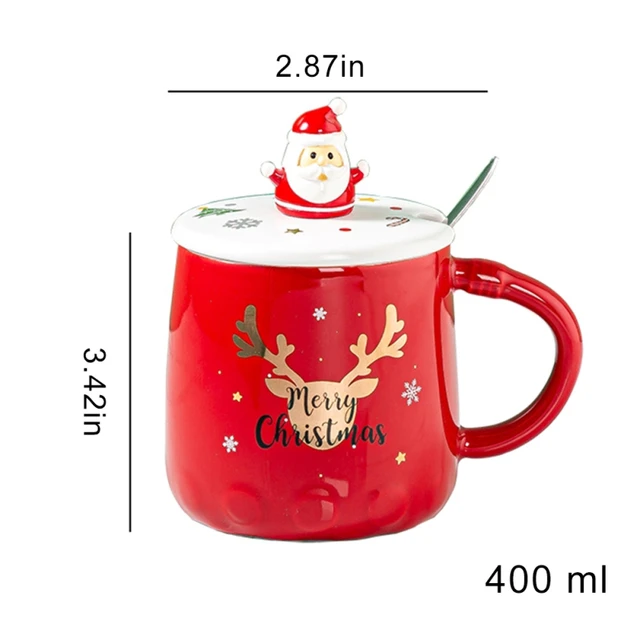 Christmas Ceramic Mug Drinking Coffee Mug Christmas Mug hot chocolate milk  handle cups Farm Party gifts for family friend lover - AliExpress