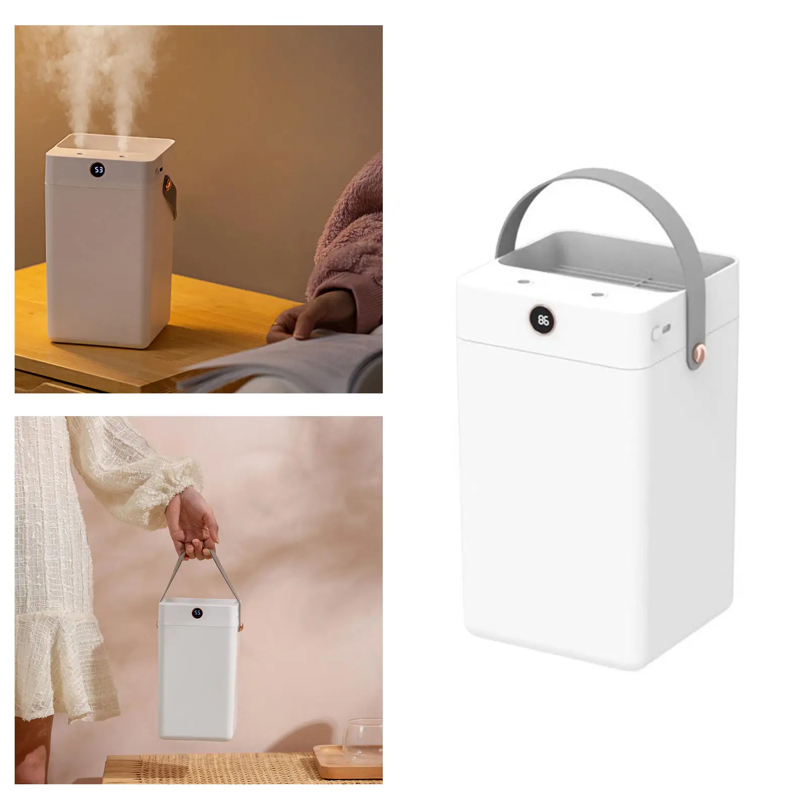 Quiet Double Nozzles Air Humidifier 3000ml 10 Hours Portable Nebulizing Electric Cool Mist XL for Big Room Huge Area Office Home