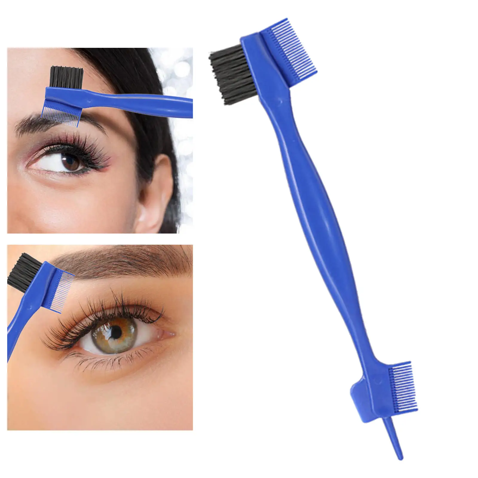 Sharper Multifunctional Double-Sided Eyebrow Brush Comb for Makeup Women Travel Girls