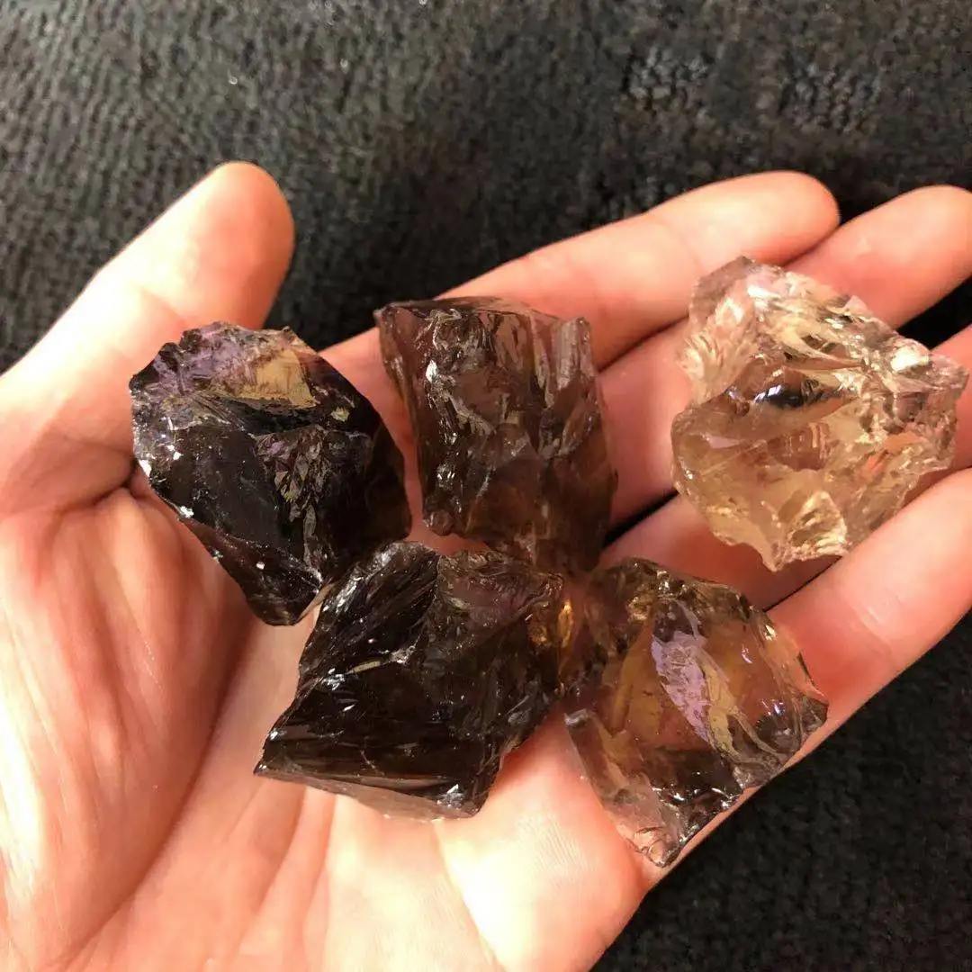 3000+Mini Natural Tibetan Smoky Quartz Crystal Stone Rock Specimen Chips Healing 