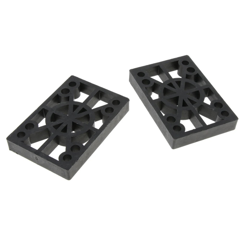 2Pcs Hard Plastic Skateboard Risers Hard Plastic Longboard Shock Pads