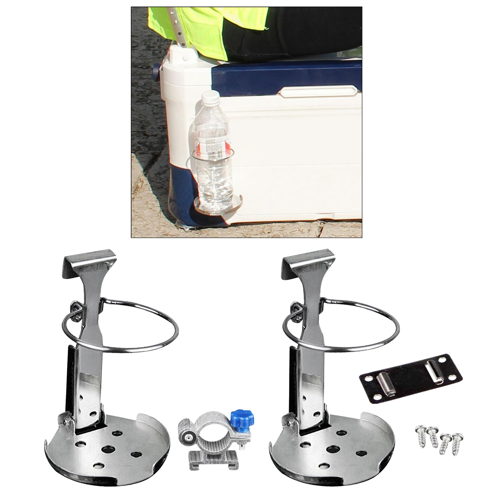 Folding Drink Cup Holder Mount Boat Marine Caravan Car Beverage Coffee Mug Bottles Hold Rack Support BRACKET Stand