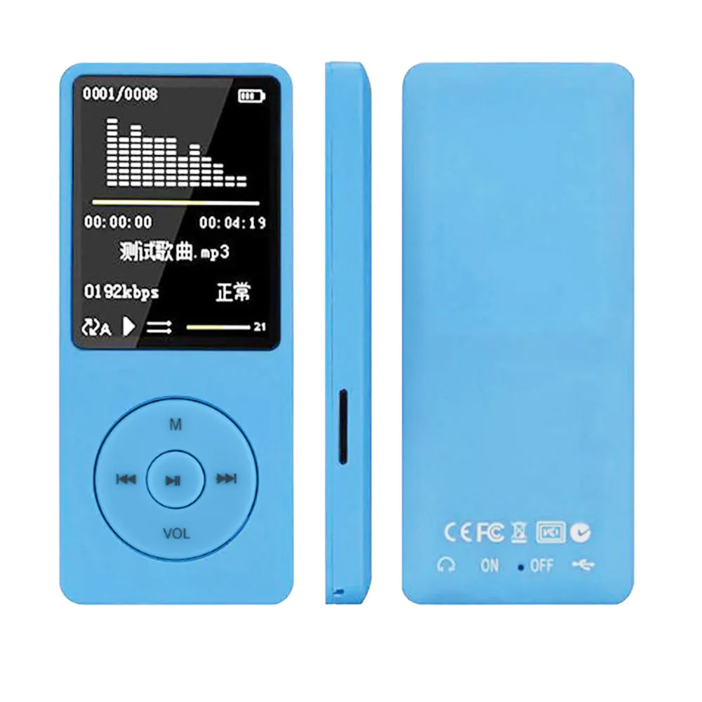 NEW Fashion Portable MP3 MP4 Player LCD Screen FM Radio Video Games Movie USB Hi fi Music Player With Sd Card MP3 Player 2021