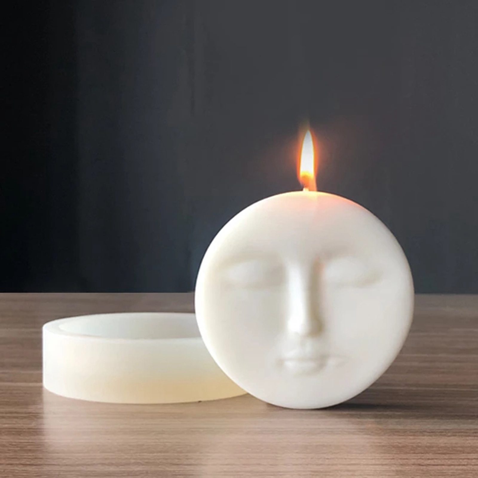 Candle Resin Mould Aromatherapy Wax Plaster Mold DIY Face Silicone Soap Mold