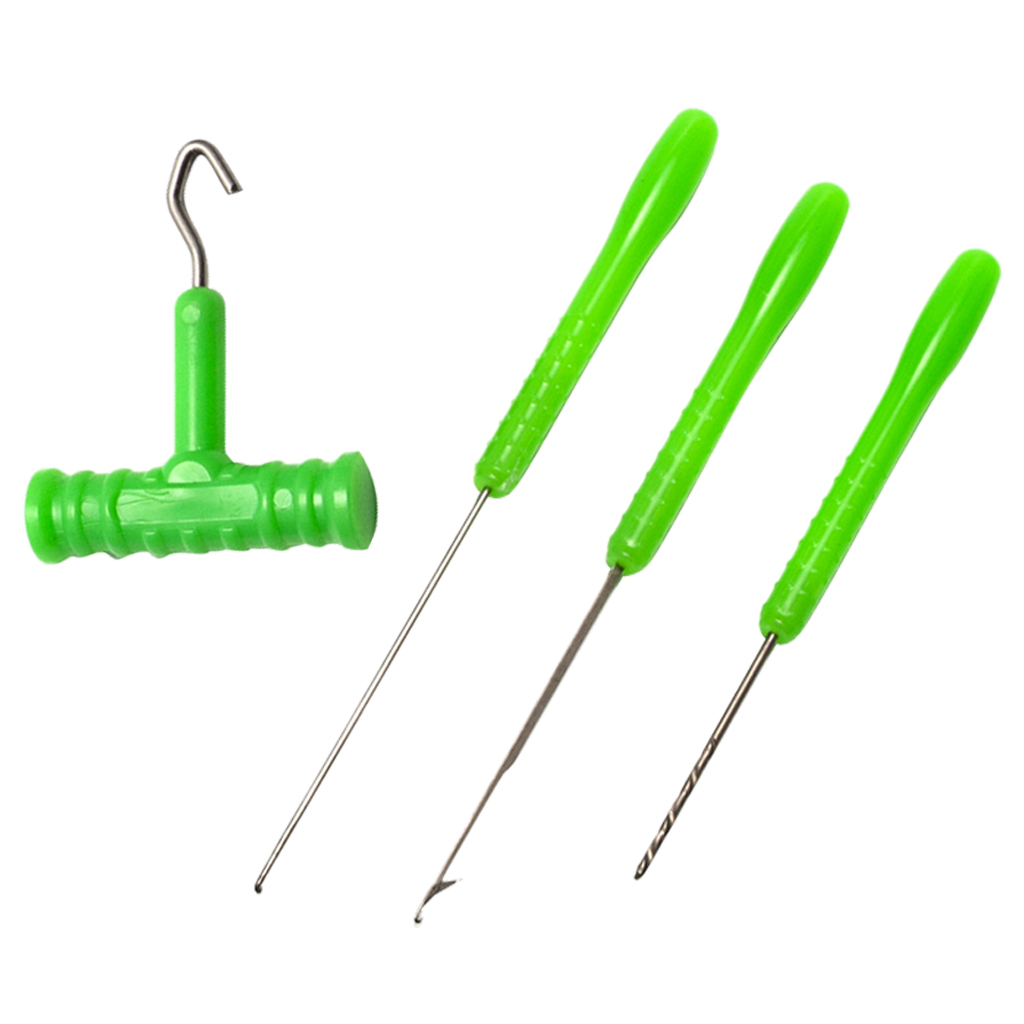 Stainless Steel Fishing Baiting Splicing Needle Rig Driller Puller Tool Set for Lures Baits Making