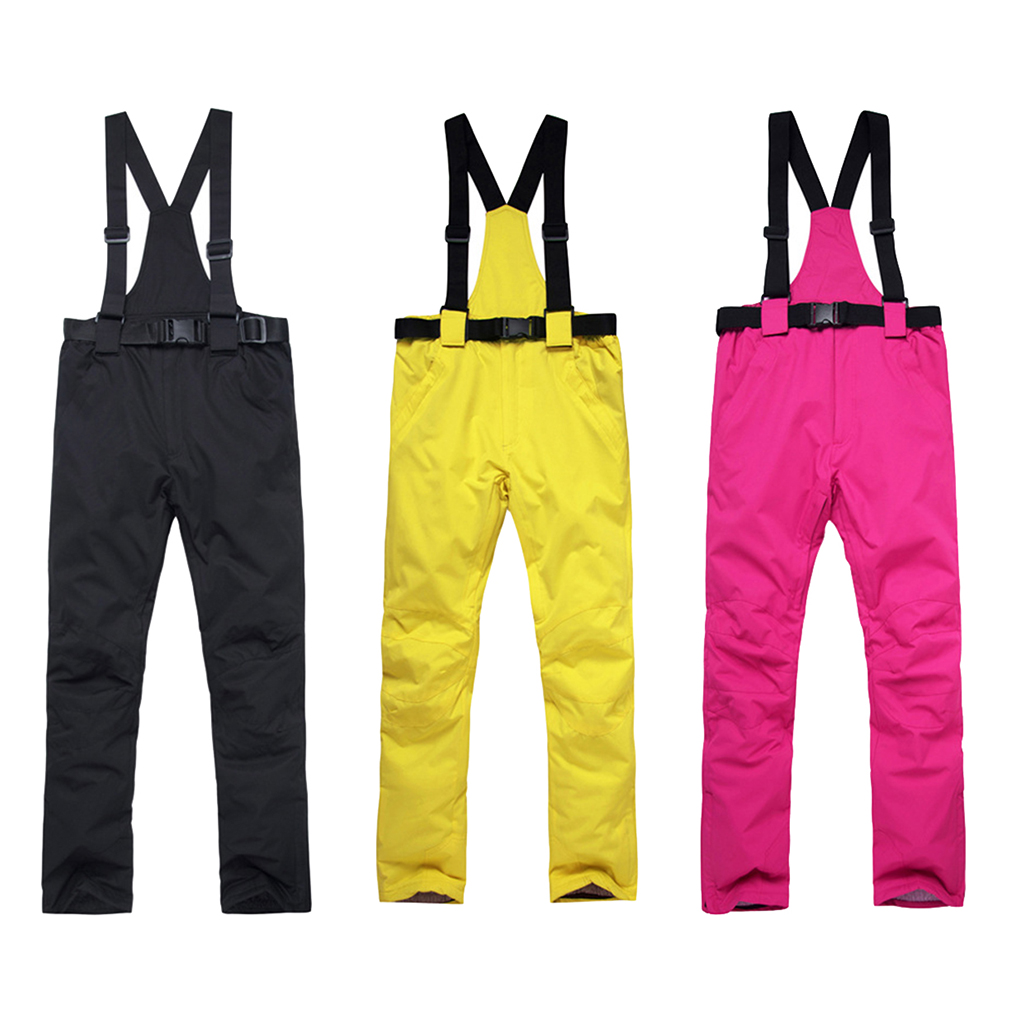 Women Men Ski Pants Snowboard Trousers Salopettes Skiing Snow Trousers Bib